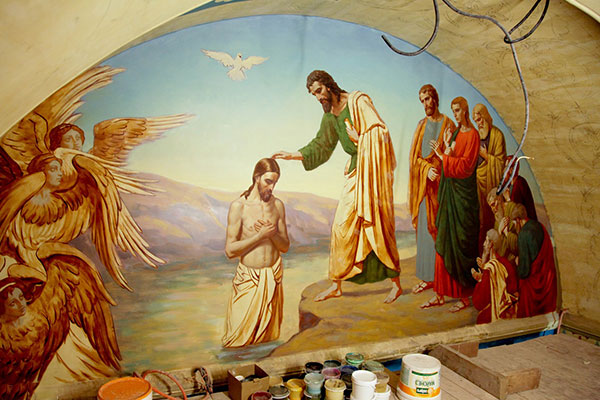 Роспись стен храмов и церквей