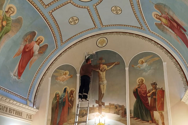 Роспись стен храмов и церквей, храмовая живопись